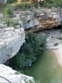 Charco del Chorro desde la cornisa