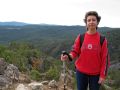 Maria Amparo en el mirador del Quixal