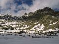 Pico Almanzor tras el refugio de Elola